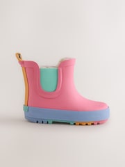 Pink Colourblock Chelsea Wellies - Image 1 of 4
