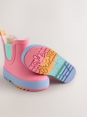 Pink Colourblock Chelsea Wellies - Image 2 of 4