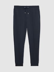 Reiss Airforce Blue Premier Stretch-Jersey Tailored Joggers - Image 2 of 6