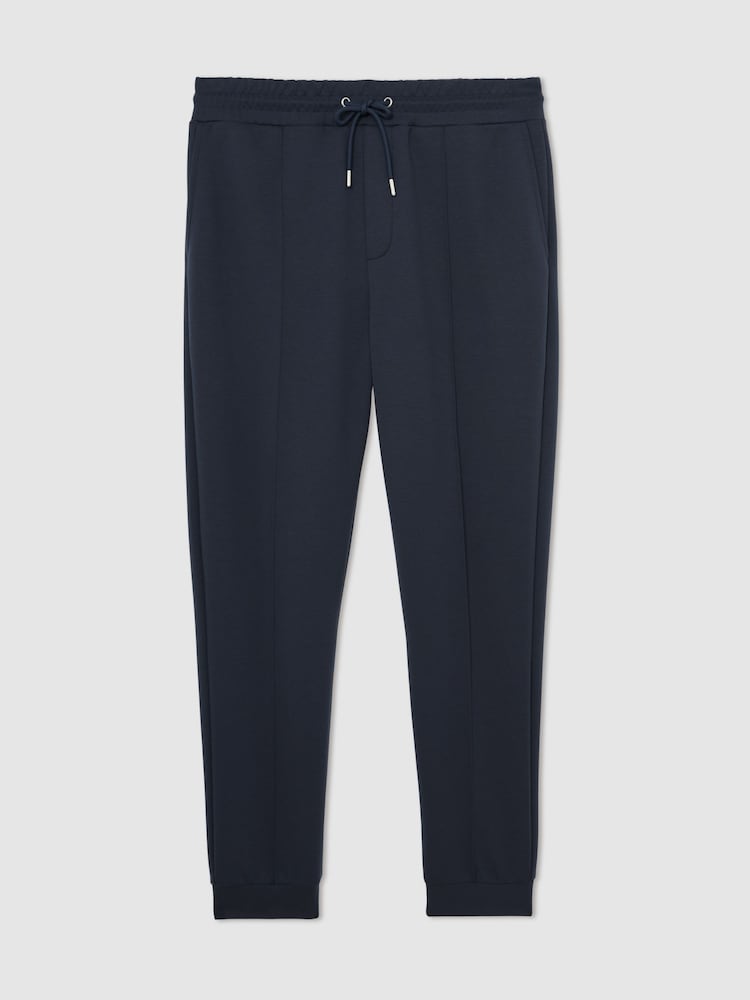 Reiss Airforce Blue Premier Stretch-Jersey Tailored Joggers - Image 2 of 6