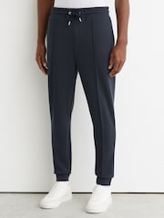 Reiss Airforce Blue Premier Stretch-Jersey Tailored Joggers - Image 3 of 6