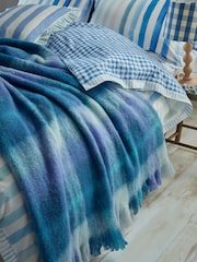 Bluebellgray Sea Blue Highland Check Throw - Image 1 of 4