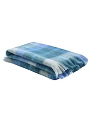 Bluebellgray Sea Blue Highland Check Throw - Image 3 of 4
