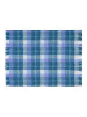 Bluebellgray Sea Blue Highland Check Throw - Image 4 of 4