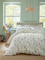 Bluebellgray Spring Green Woodbridge 200 Thread Count Duvet Cover and Pillowcase Set - Image 1 of 7