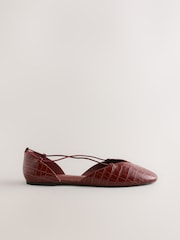 Tan Brown Forever Comfort® Two Part Ghillie Flats - Image 3 of 5