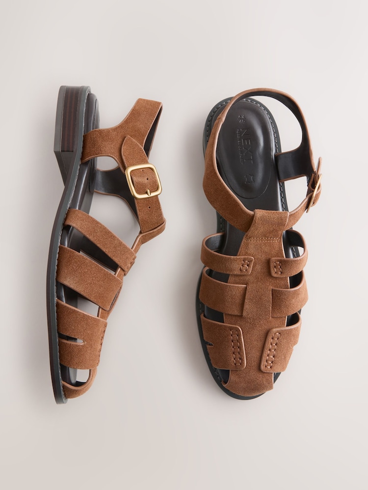 Tan Brown Forever Comfort® Fisherman Sandals - Image 1 of 9 Tan Brown Forever Comfort® Fisherman Sandals - Image 1 of 9