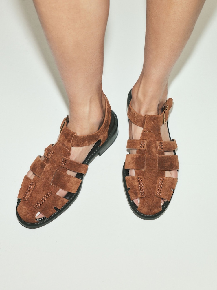 Tan Brown Forever Comfort® Fisherman Sandals - Image 2 of 9 Tan Brown Forever Comfort® Fisherman Sandals - Image 2 of 9
