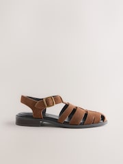 Tan Brown Forever Comfort® Fisherman Sandals - Image 6 of 9