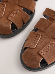 Tan Brown Forever Comfort® Fisherman Sandals - Image 8 of 9