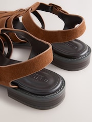 Tan Brown Forever Comfort® Fisherman Sandals - Image 9 of 9
