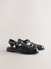 Black Forever Comfort® Fisherman Sandals - Image 7 of 10