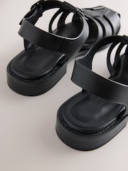 Black Forever Comfort® Fisherman Sandals - Image 9 of 10