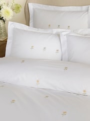 Sophie Allport Set of 2 Embroidered Sunflowers 200 Thread Count Pillowcases - Bild 2 von 3