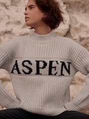 Mint Velvet Grey Aspen Knit Jumper - Image 3 of 7
