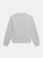 Mint Velvet Grey Aspen Knit Jumper - Image 7 of 7