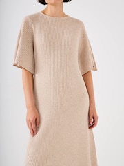 Nature - Robe mi-longue Mint Velvet en maille côtelée - Image 2 de 8