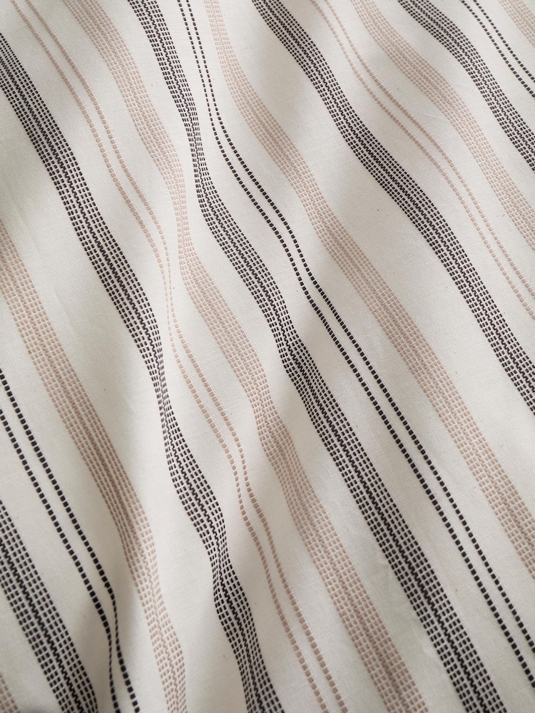 Appletree Natural Yarn Dyed Thin Stripe Woven Duvet Cover Set - Image 3 of 3