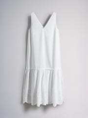 The Set Cotton Broderie Midi Dress White - Image 5 of 7