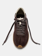 HOFF Brown Bridge Full Leather Trainers - Image 5 of 6