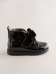 Black Bow Detail Ankle Boots - Image 2 of 5