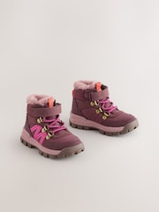 Burgundy Red Touch Fastening Hiker Boots - Image 1 of 5