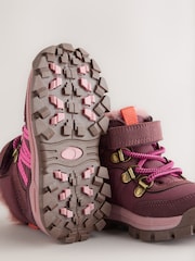 Burgundy Red Touch Fastening Hiker Boots - Image 5 of 5