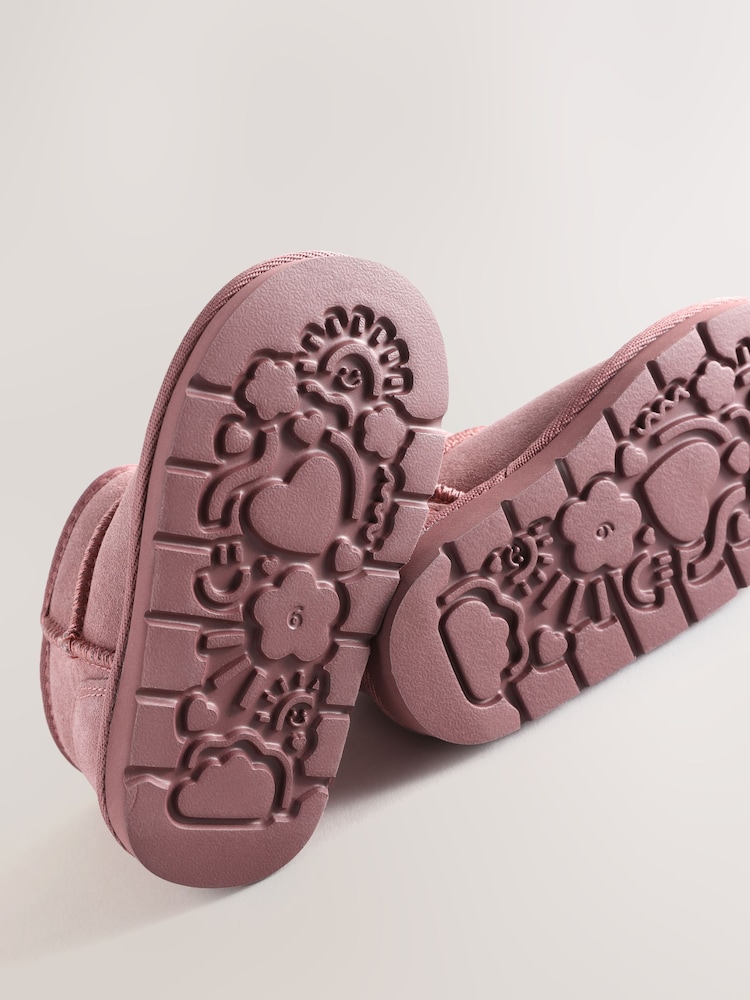 Pink Wide Fit (G) Water Repellent Suede Pull On Boots - Image 5 of 5 Pink Wide Fit (G) Water Repellent Suede Pull On Boots - Image 5 of 5