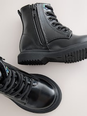 Black Standard Fit (F) Lace Up Ankle Boots - Image 4 of 6