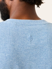Bleu clair - Haut de pyjama Henley FatFace - Image 3 de 7