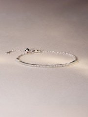The Diamond Store White Adjustable Lab Diamond Tennis Bracelet 0.50ct in 925 Silver - Image 4 of 7