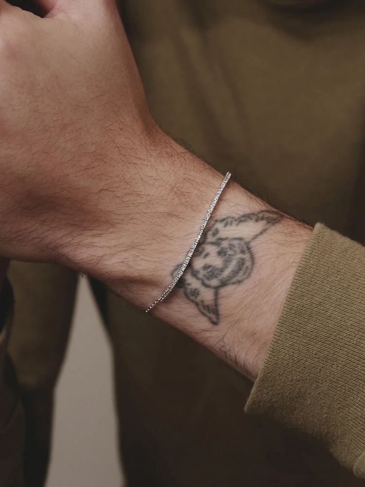 The Diamond Store White Adjustable Lab Diamond Tennis Bracelet 0.50ct in 925 Silver - Image 7 of 7