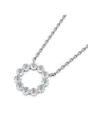 The Diamond Store White Eternal Glow Lab Diamond Necklace 0.25ct in 925 Silver - Image 3 of 6