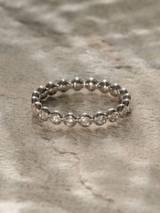 The Diamond Store White Bezel-Set Eternity Lab Diamond Ring 0.33ct in 925 Silver - Image 4 of 8