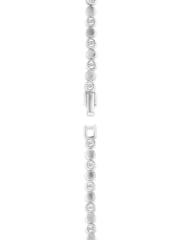 The Diamond Store White Lab Diamond Tennis Bracelet Round Cut 0.10ct H/SI Silver - Image 5 of 5
