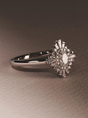The Diamond Store White The Radiance Lab Diamond Ring 0.52ct H/SI Set in 925 Silver - Image 1 of 8