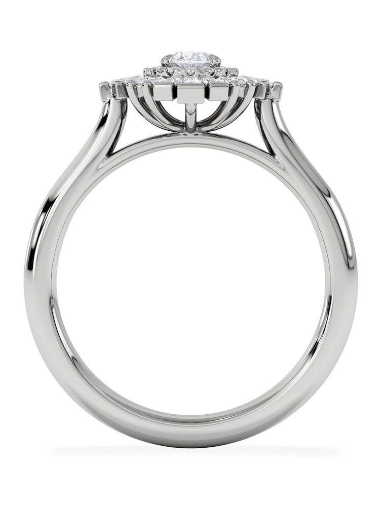 The Diamond Store White The Radiance Lab Diamond Ring 0.52ct H/SI Set in 925 Silver - Image 2 of 8
