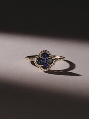 The Diamond Store Blue Alegria Lab Sapphire Ring 1.00ct in 18k Gold Vermeil - Image 3 of 4