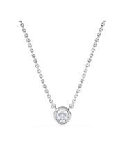 The Diamond Store White Horizon Round Cut Lab Diamond Solitaire Necklace 0.25ct H/SI in 925 Silver - Image 1 of 7