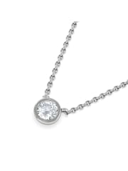 The Diamond Store White Horizon Round Cut Lab Diamond Solitaire Necklace 0.25ct H/SI in 925 Silver - Image 4 of 7