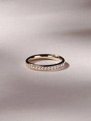 The Diamond Store White Lab Diamond Heritage Half Eternity Ring 0.30ct H/SI in 18K Gold Vermeil - Image 1 of 7