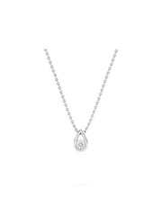 The Diamond Store Sterling Silver Teardrop 0.10ct Round Cut Lab Grown Solitaire Pendant Necklace - Image 3 of 5