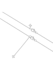 The Diamond Store Sterling Silver Teardrop 0.10ct Round Cut Lab Grown Solitaire Pendant Necklace - Image 4 of 5