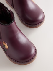 Rojo burdeos - Botines Chelsea - Imagen 4 de 5