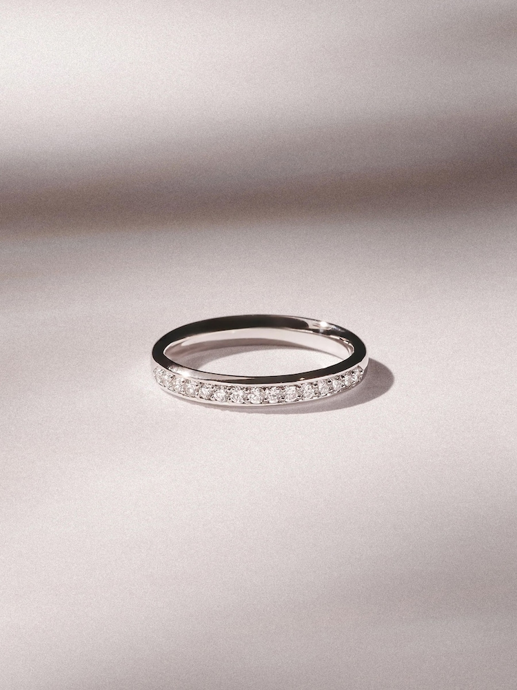 The Diamond Store White Lab Diamond Heritage Half Eternity Ring 0.30ct H/SI in 925 Silver - Image 2 of 8