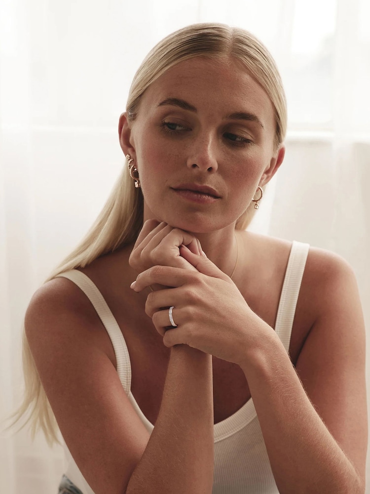 The Diamond Store White Lab Diamond Heritage Half Eternity Ring 0.30ct H/SI in 925 Silver - Image 8 of 8