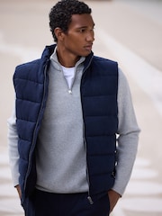 Marin - Faux Suede Quilted Padded Gilet - Bild 1 av 11