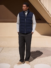 Marin - Faux Suede Quilted Padded Gilet - Bild 3 av 11