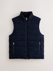 Marin - Faux Suede Quilted Padded Gilet - Bild 6 av 11