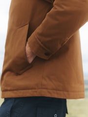 Tan Brown Shower Resistant Tri Blend Barn Jacket - Image 10 of 11